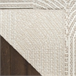 Nourison Home Textured Home 2' x 4' Polyester Beige Ivory Area Rug