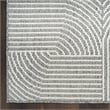 Nourison Home Textured Home 2' x 4' Polyester Charcoal Ivory Area Rug