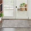 Nourison Home Textured Home 2' x 4' Polyester Charcoal Ivory Area Rug