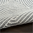 Nourison Home Textured Home 8' Runner Polyester Charcoal Ivory Area Rug