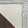 Nourison Home Textured Home 8' Runner Polyester Charcoal Ivory Area Rug