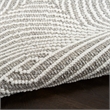 Nourison Home Textured Home 8' Runner Polyester Grey Ivory Area Rug
