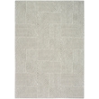 Nourison Home Textured Home 8' Runner Polyester Grey Ivory Area Rug