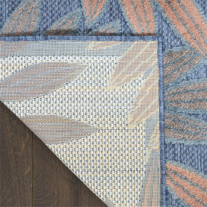 Nourison Home Aloha 3' x 4' Fabric Blue Rose Area Rug