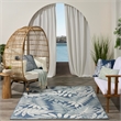 Nourison Home Aloha 4' x 6' Fabric Blue Area Rug