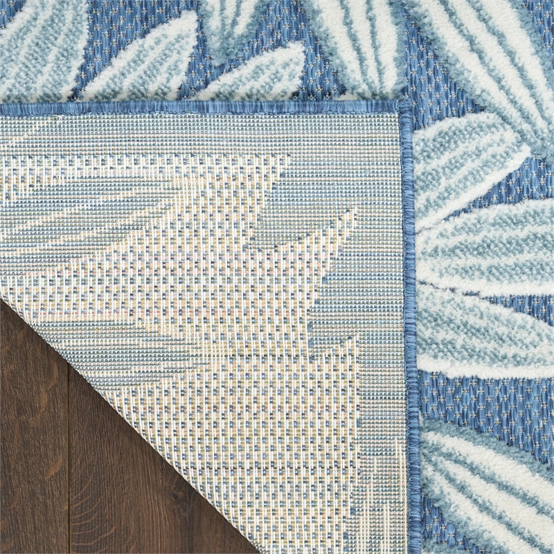 Nourison Home Aloha 4' x 6' Fabric Blue Area Rug