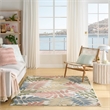 Nourison Home Aloha 4' x 6' Fabric Ivory Rose Area Rug