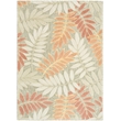 Nourison Home Aloha 4' x 6' Fabric Sage Rose Area Rug