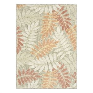 Nourison Home Aloha 5' x 8' Fabric Sage Rose Area Rug