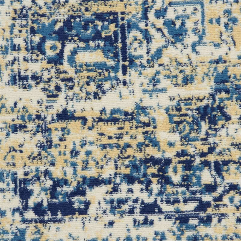 Nourison Home Grafix 9' x 12' Fabric White Area Rug