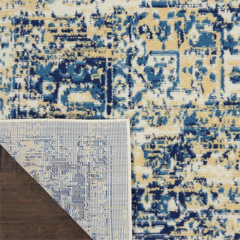 Nourison Home Grafix 9' x 12' Fabric White Area Rug