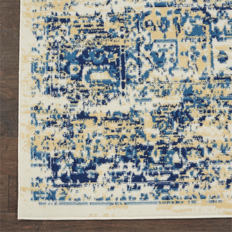 Nourison Home Grafix 9' x 12' Fabric White Area Rug