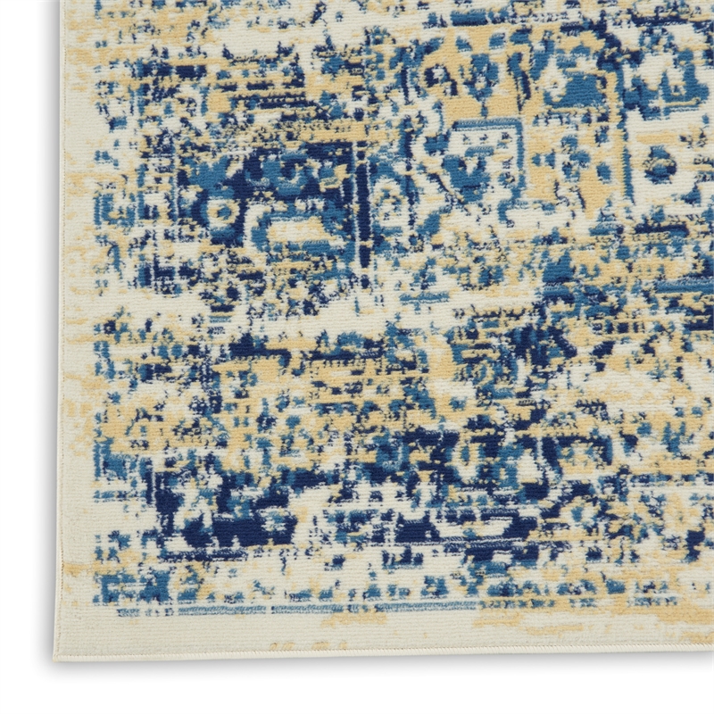 Nourison Home Grafix 9' x 12' Fabric White Area Rug