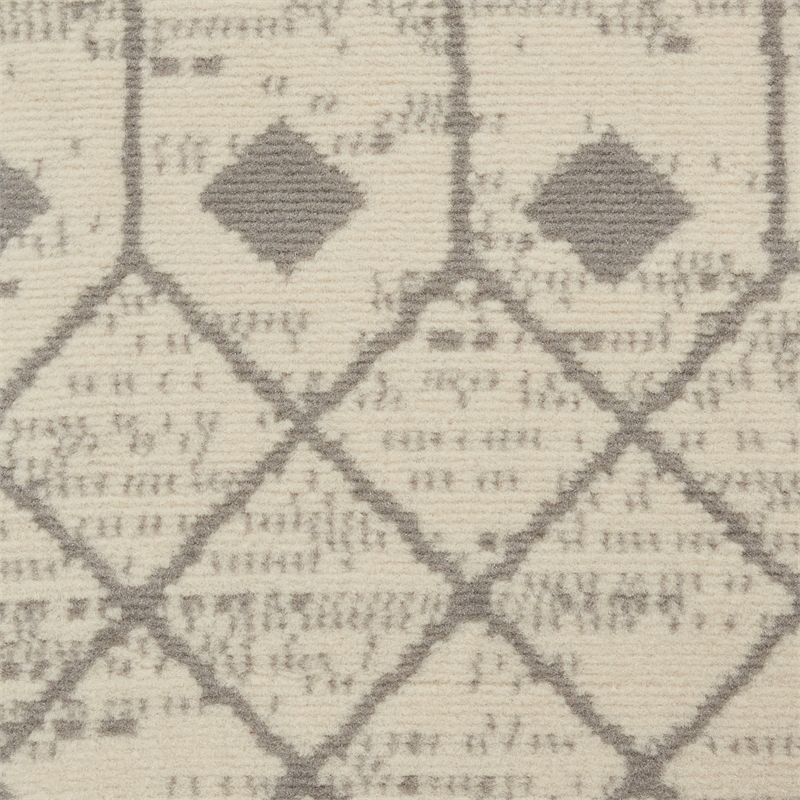 Nourison Home Grafix 9'x12' Fabric Ivory Grey Area Rug