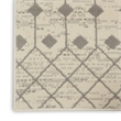 Nourison Home Grafix 9'x12' Fabric Ivory Grey Area Rug