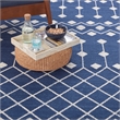 Nourison Home Grafix 9' x 12' Fabric Navy Area Rug