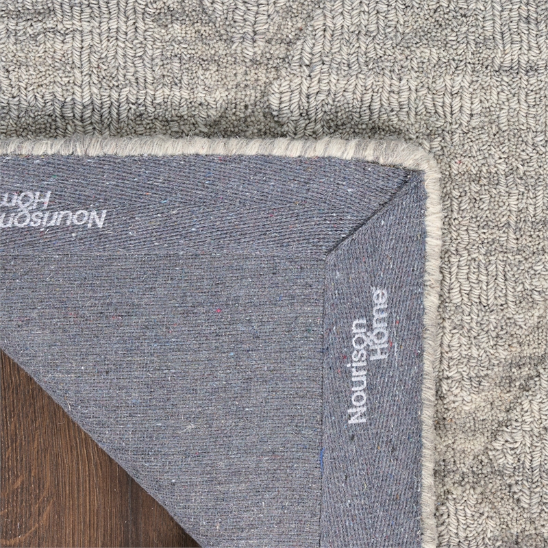 Nourison Home Wool Haven 8' x 10' Wool Grey Area Rug