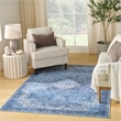Nourison Home Nourison Washables 6' x 9' PolyesterBlue Area Rug