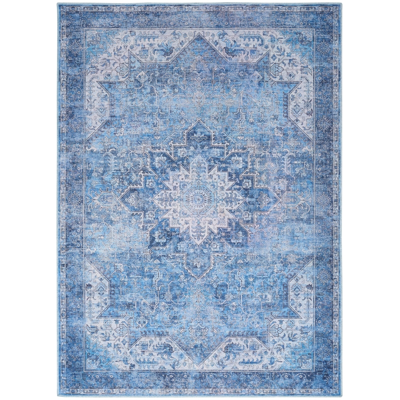 Nourison Home Nourison Washables 6' x 9' PolyesterBlue Area Rug