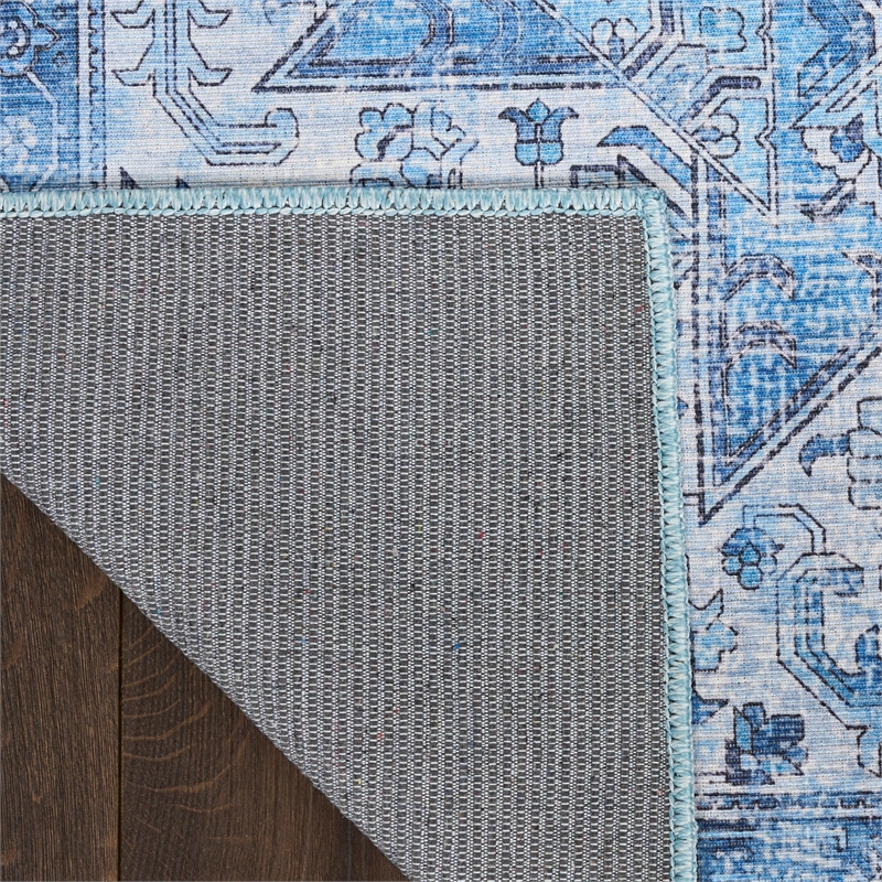 Nourison Home Nourison Washables 6' x 9' PolyesterBlue Area Rug