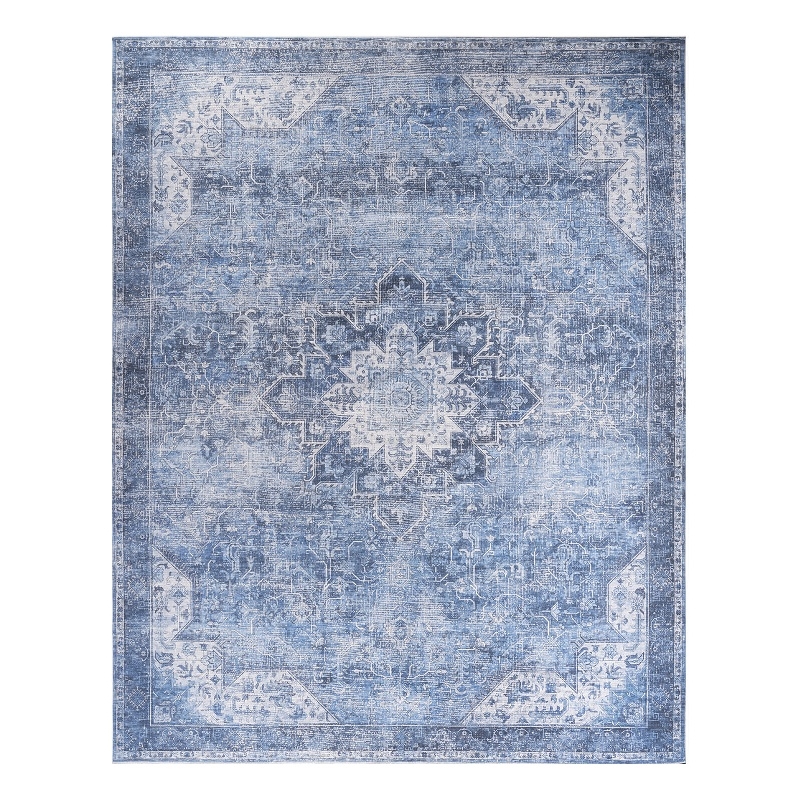 Nourison Home Nourison Washables 8' x 10' Polyester Blue Area Rug