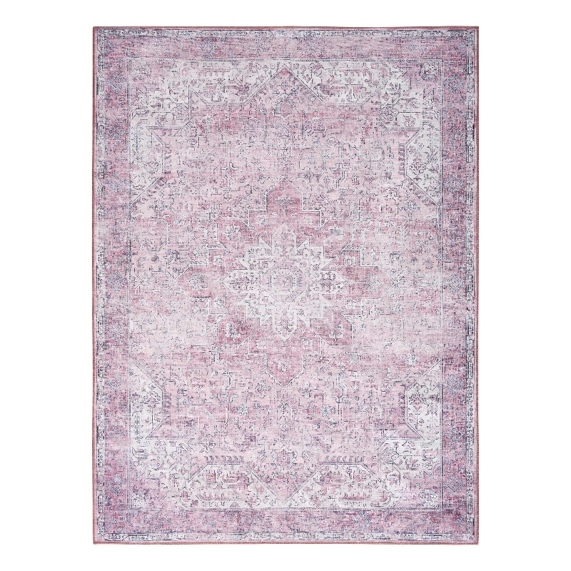 Nourison Home Nourison Washables 6' x 9' Polyester Pink Area Rug