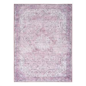 Nourison Home Nourison Washables 6' x 9' Polyester Pink Area Rug