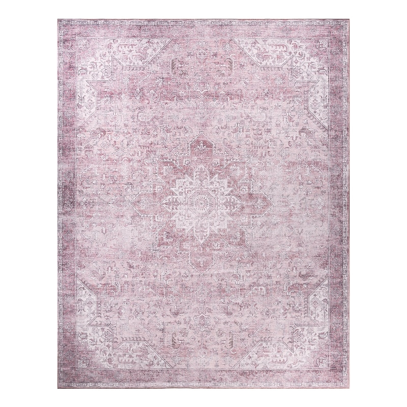 Nourison Home Nourison Washables 8' x 10' Polyester Pink Area Rug