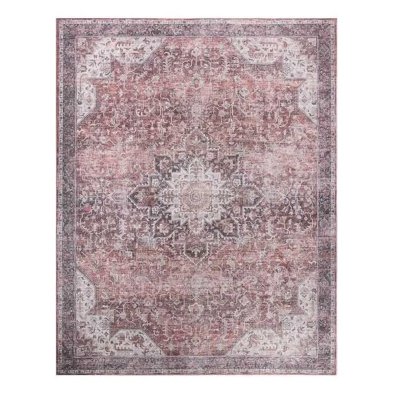 Nourison Home Nourison Washables 8' x 10' Polyester Red Area Rug