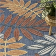 Nourison Home Aloha 8' x 11' Fabric Blue Rose Area Rug