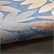 Nourison Home Aloha 8' x 11' Fabric Blue Rose Area Rug