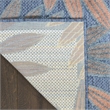 Nourison Home Aloha 8' x 11' Fabric Blue Rose Area Rug