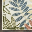 Nourison Home Aloha 8' x 11' Fabric Ivory Rose Area Rug