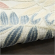 Nourison Home Aloha 8' x 11' Fabric Ivory Rose Area Rug