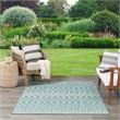 Nourison Home Positano 10' x 14' Fabric Aqua Area Rug