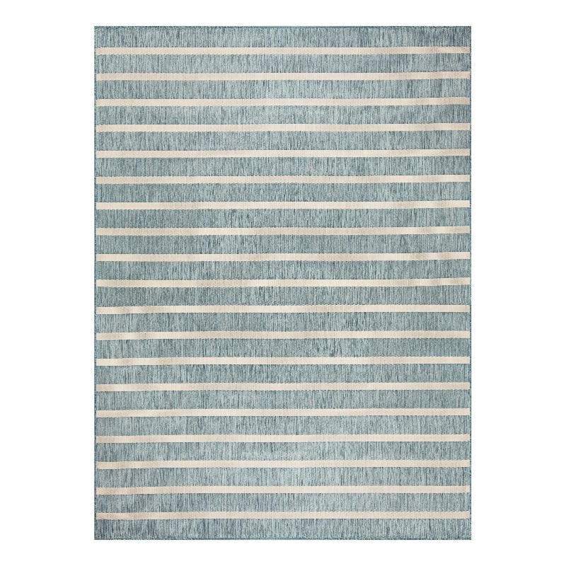 Nourison Home Positano 10' x 14' Fabric Aqua Ivory Area Rug