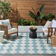 Nourison Home Positano 10' x 14' Fabric Aqua Area Rug