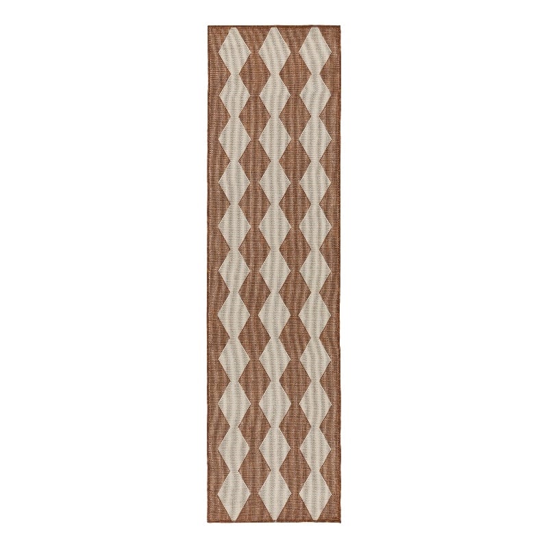 Nourison Home Positano 10' Runner Fabric Terracotta Area Rug