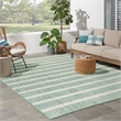Nourison Home Positano 10' x 14' Fabric Blue Green Ivory Area Rug