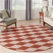 Nourison Home Positano 8' x Round Fabric Terracotta Area Rug