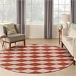 Nourison Home Positano 8' x Round Fabric Terracotta Area Rug