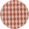 Nourison Home Positano 8' x Round Fabric Terracotta Area Rug