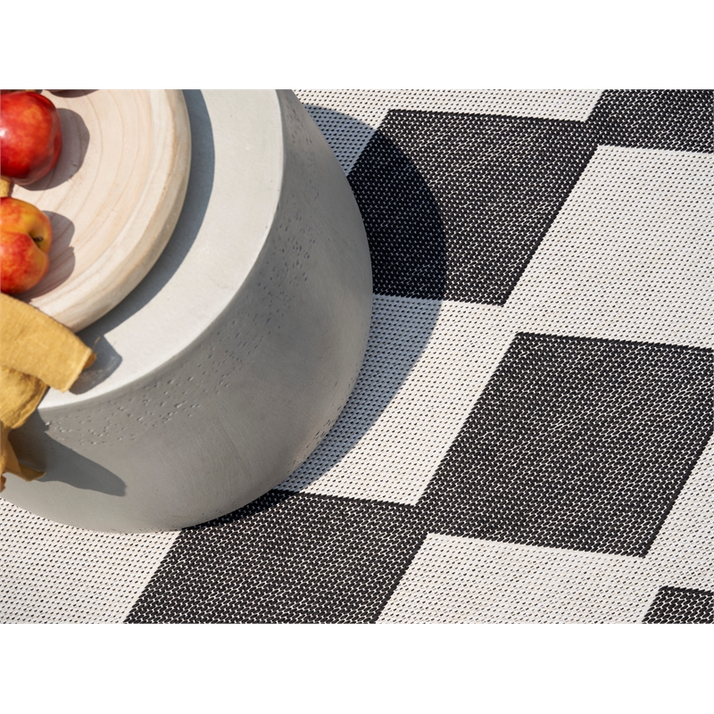 Nourison Home Positano 9' x 12' Fabric Black Area Rug