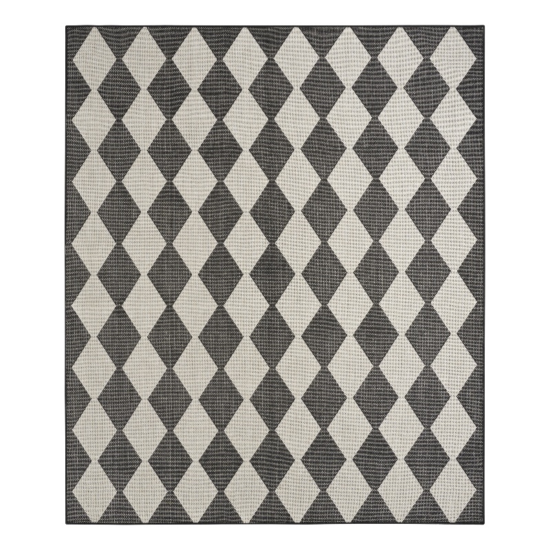 Nourison Home Positano 9' x 12' Fabric Black Area Rug
