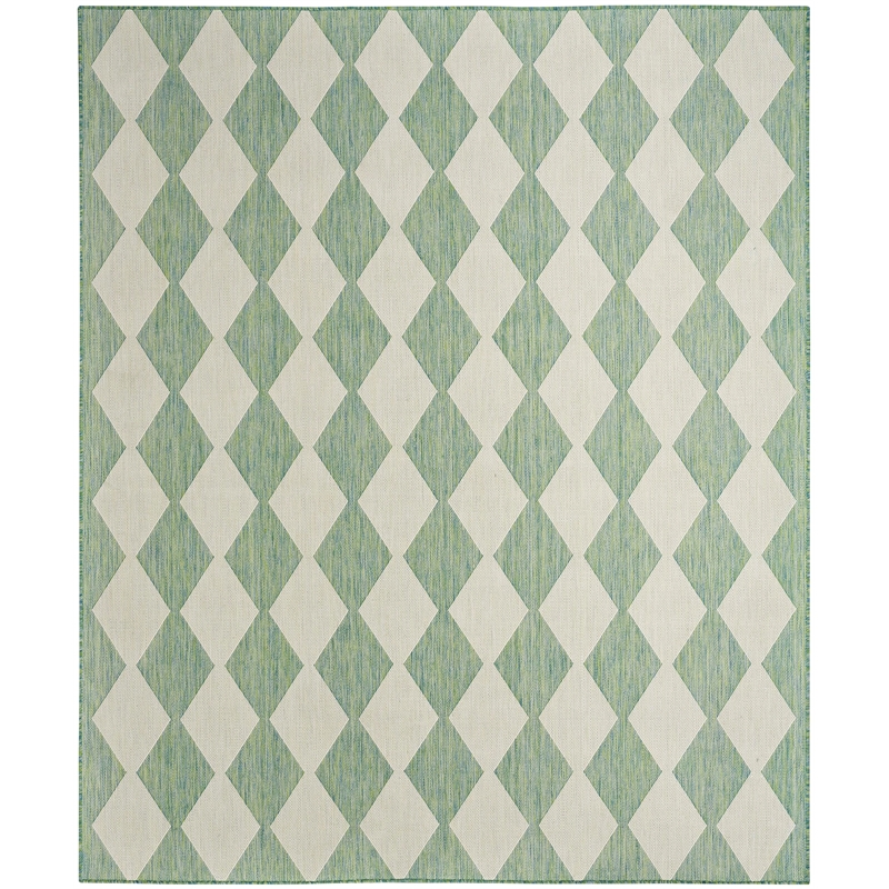 Nourison Home Positano 6' x 9' Fabric Blue Green Area Rug