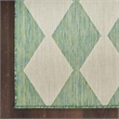 Nourison Home Positano 6' x 9' Fabric Blue Green Area Rug