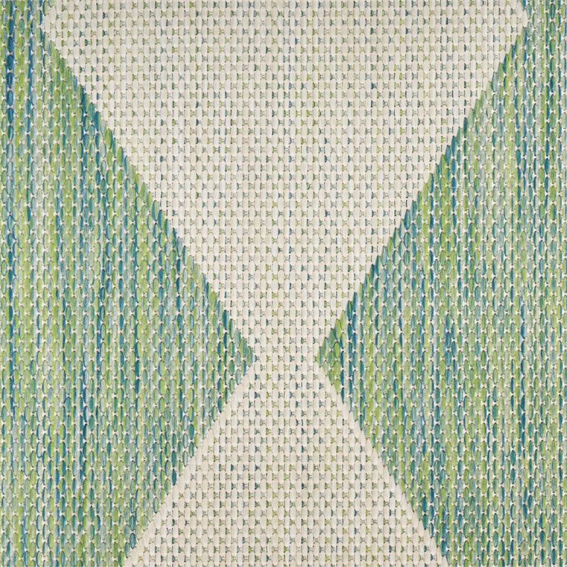 Nourison Home Positano 6' x 9' Fabric Blue Green Area Rug
