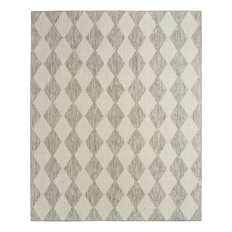 Nourison Home Positano 6' x 9' Fabric Light Grey Area Rug