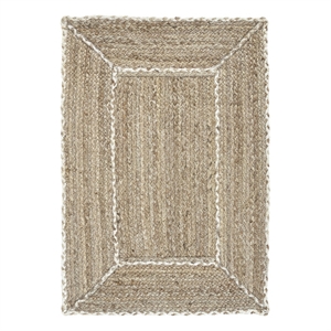 Nourison Home Terrazzo Jute 2' x 3' Natural Grey Area Rug