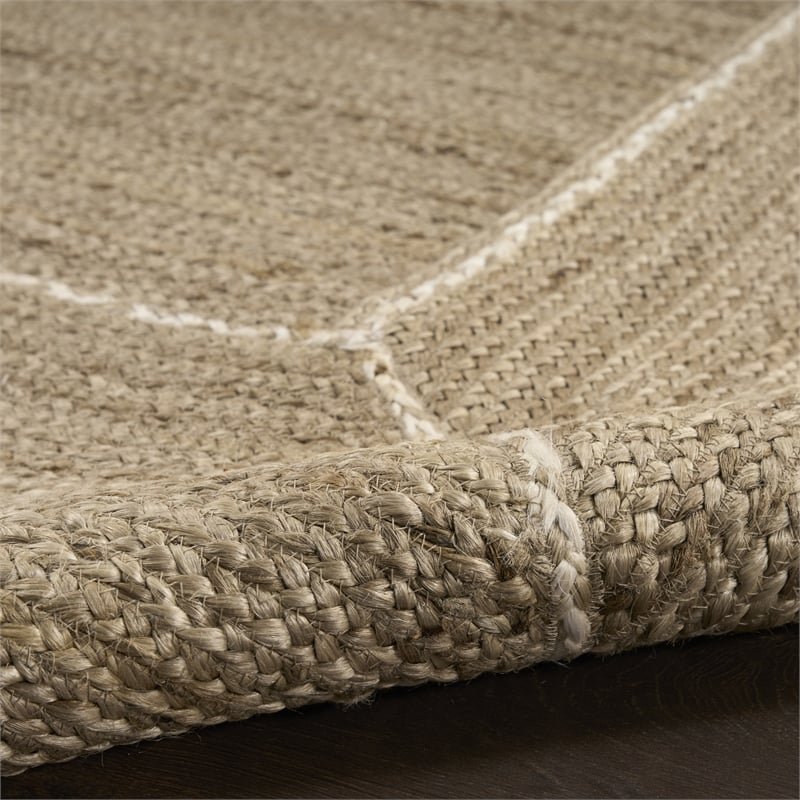 Nourison Home Terrazzo Jute 3' x 5' Natural Grey Area Rug